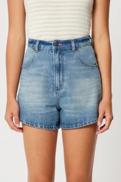 Rollas Mirage Misty Blue Denim Short