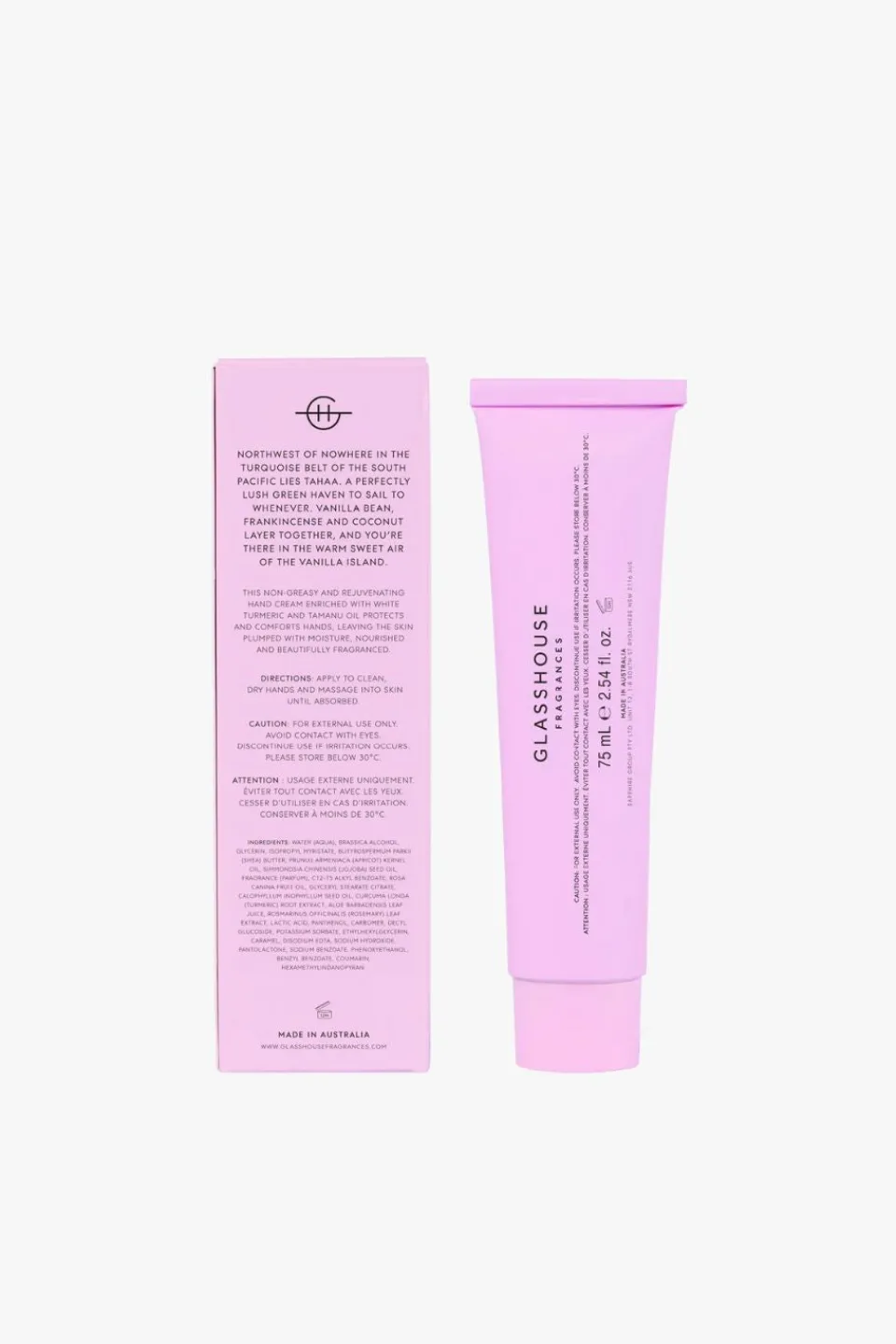 Glasshouse 75ml A Tahaa Affair Hand Cream