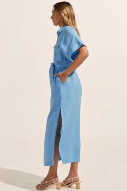 Zoe Kratzmann Moat Peacock Blue Shirt Dress