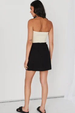 Georgia Mae Mode Ecru Bandeau Knit Top