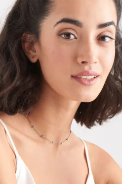 Ania Haie Modern Beaded Silver Necklace