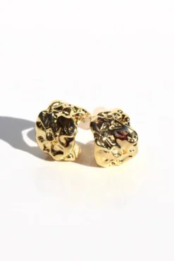 Queen of the Foxes Molten Drop Gold Earrings