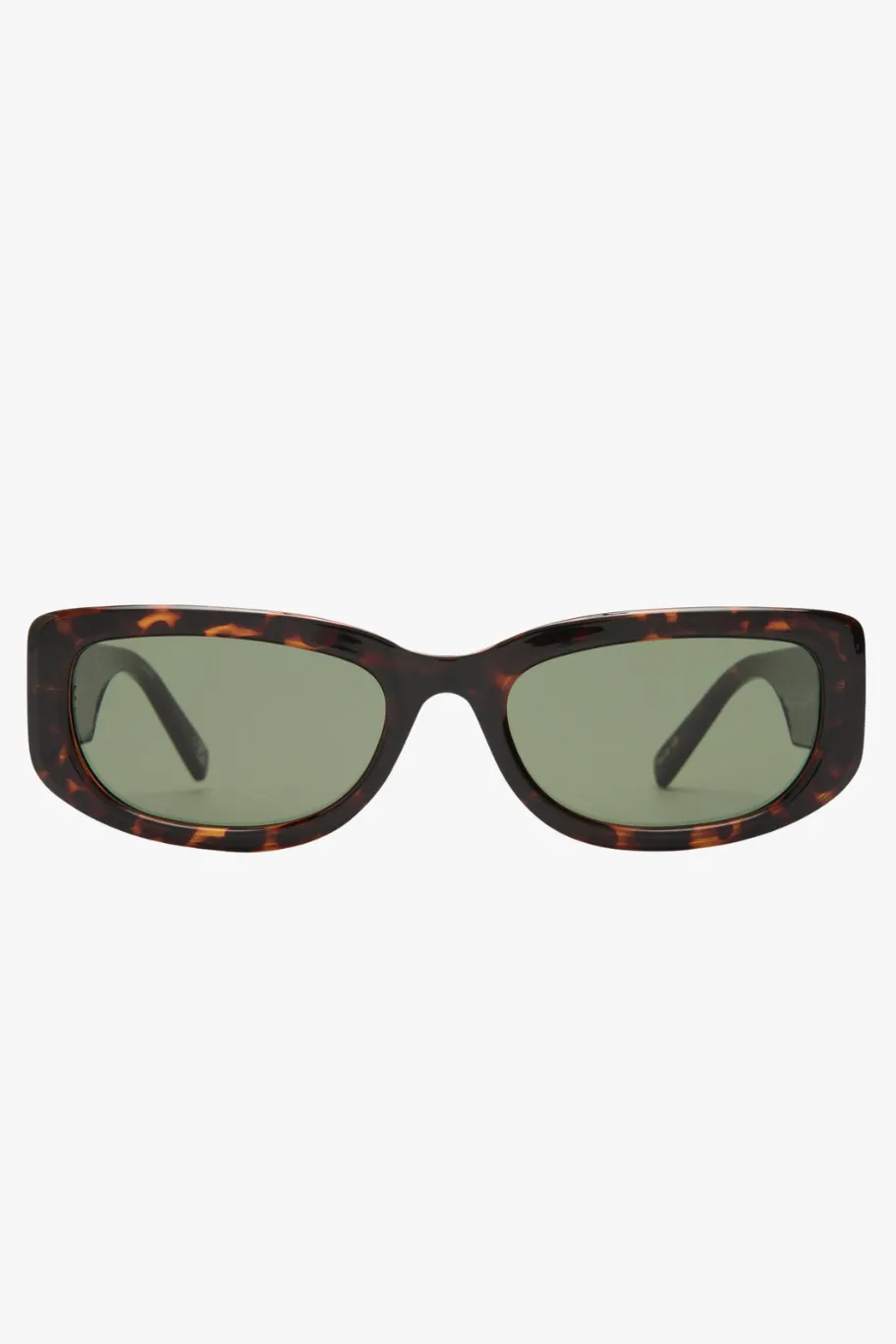 Le Specs Monopoly Tort Narrow Khaki Mono Lens Sunglasses