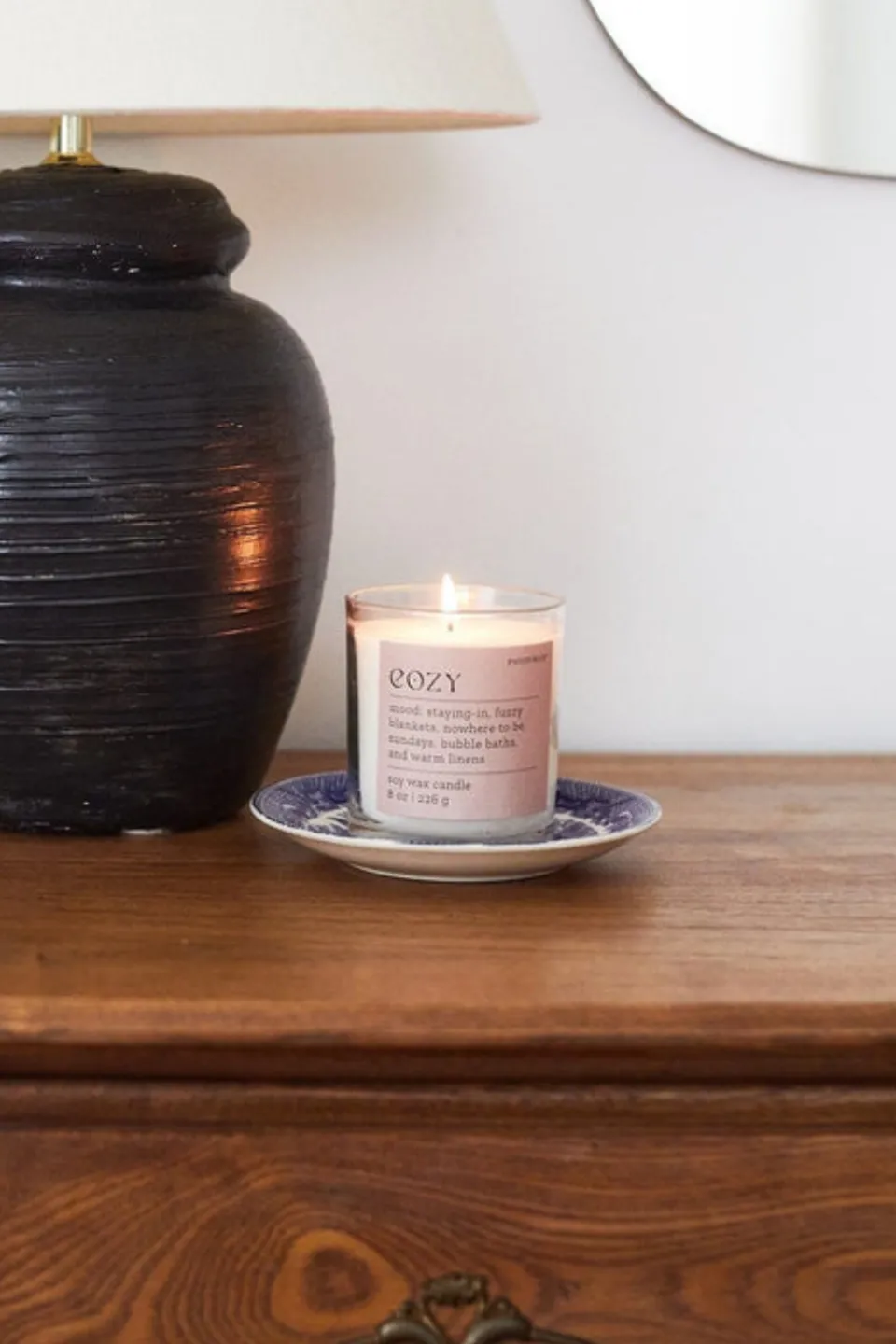 Paddywax Mood Cozy Cashmere + French Orris 226g Glass Candle