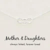 Petals Mother + Daughter Sterling Silver Triple Circles Necklace