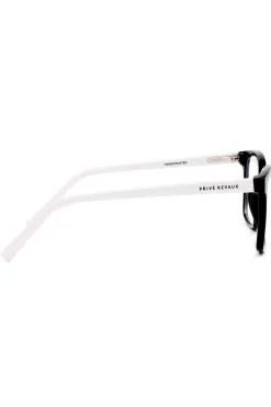 Prive Revaux MVP Square Black White Blue Light Glasses