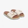 Nude Nellie Cream Buckle Slide