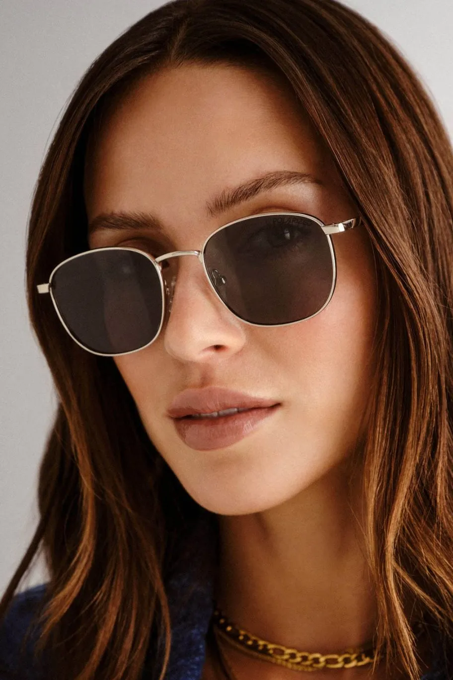 Le Specs Neptune Deux Gold Round Metal Sunglasses