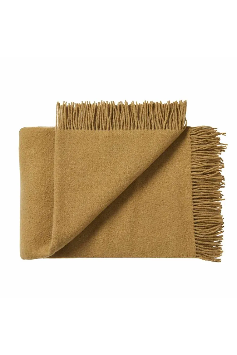 Weave Nevis Throw 100% New Zealand Lambs Wool Camel