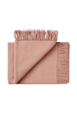 Weave Nevis Throw 100% New Zealand Lambs Wool Rose