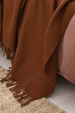 Weave Nevis Throw 100% New Zealand Lambs Wool Spice