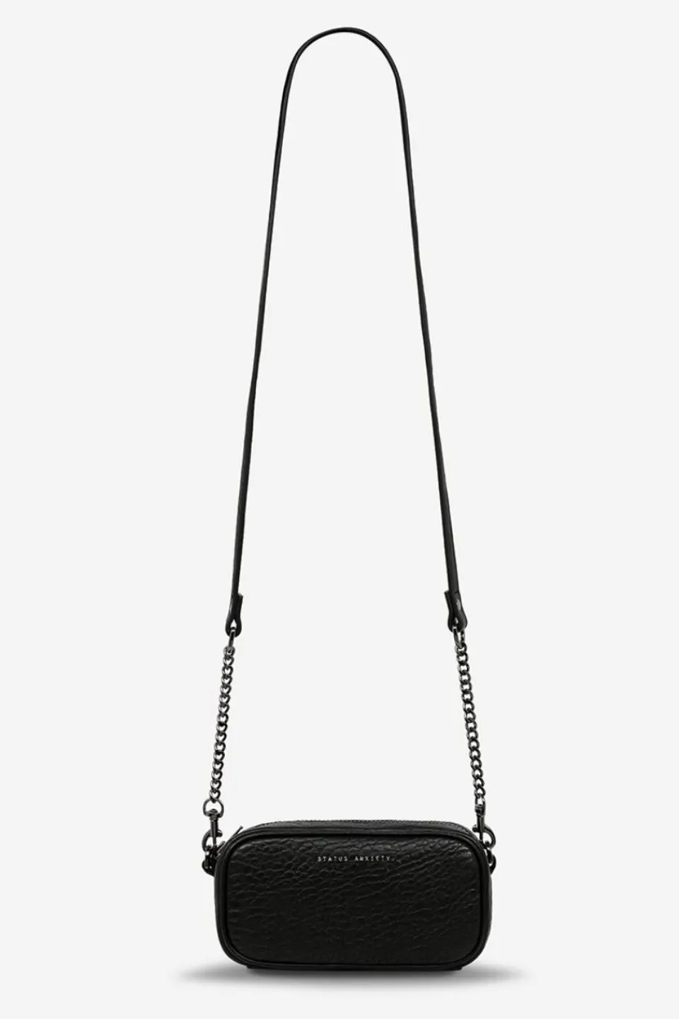 Status Anxiety New Normal Black Bubble Mini Cross Body with Chain