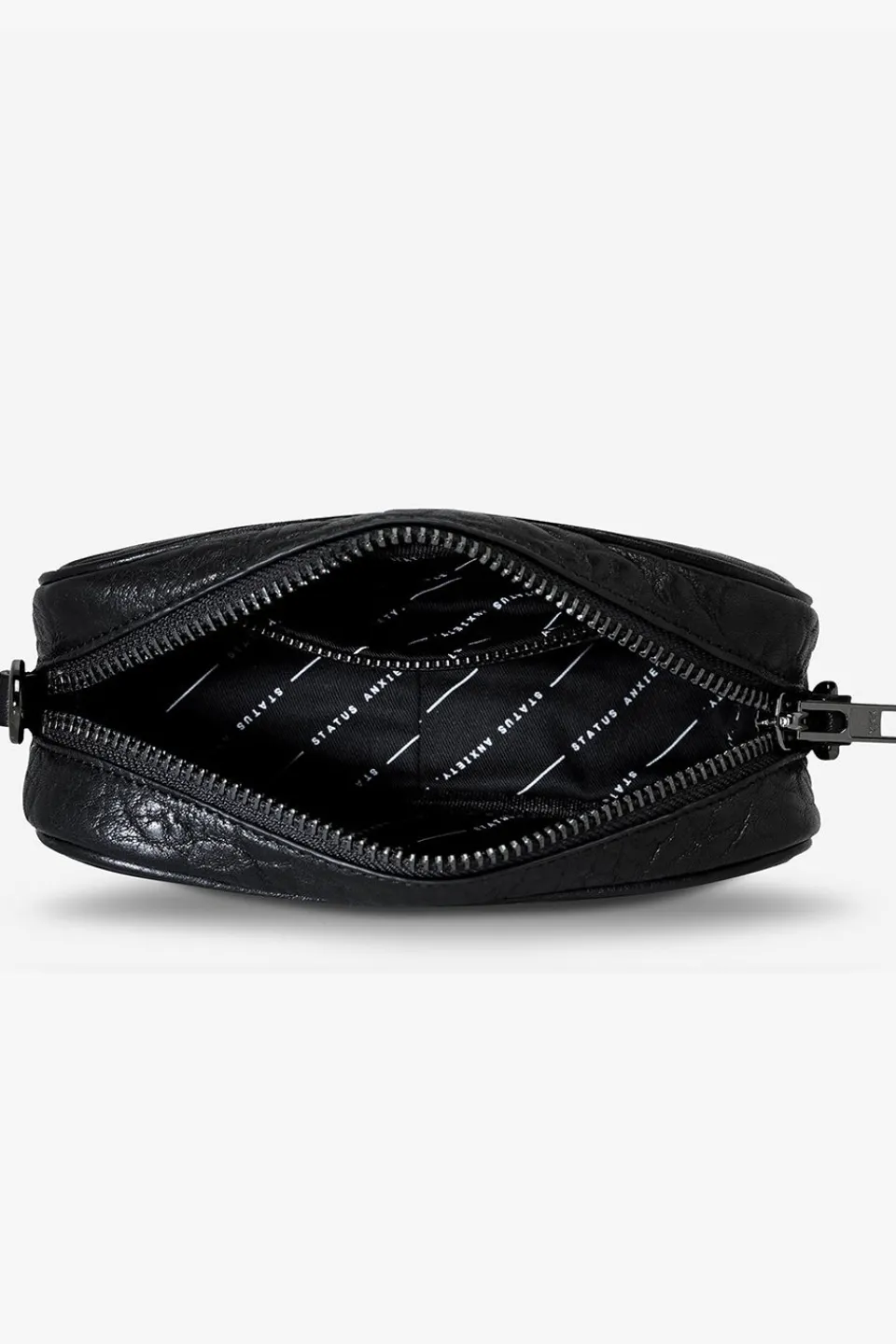 Status Anxiety New Normal Black Bubble Mini Cross Body with Chain