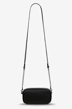 Status Anxiety New Normal Black Matt Mini Cross Body with Chain