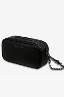 Status Anxiety New Normal Black Matt Mini Cross Body with Chain