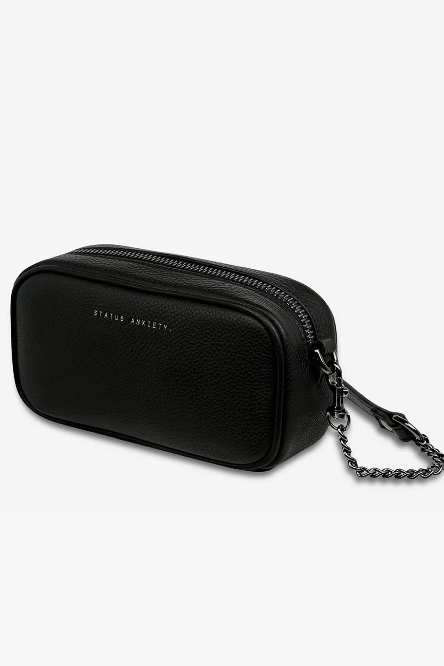 Status Anxiety New Normal Black Matt Mini Cross Body with Chain