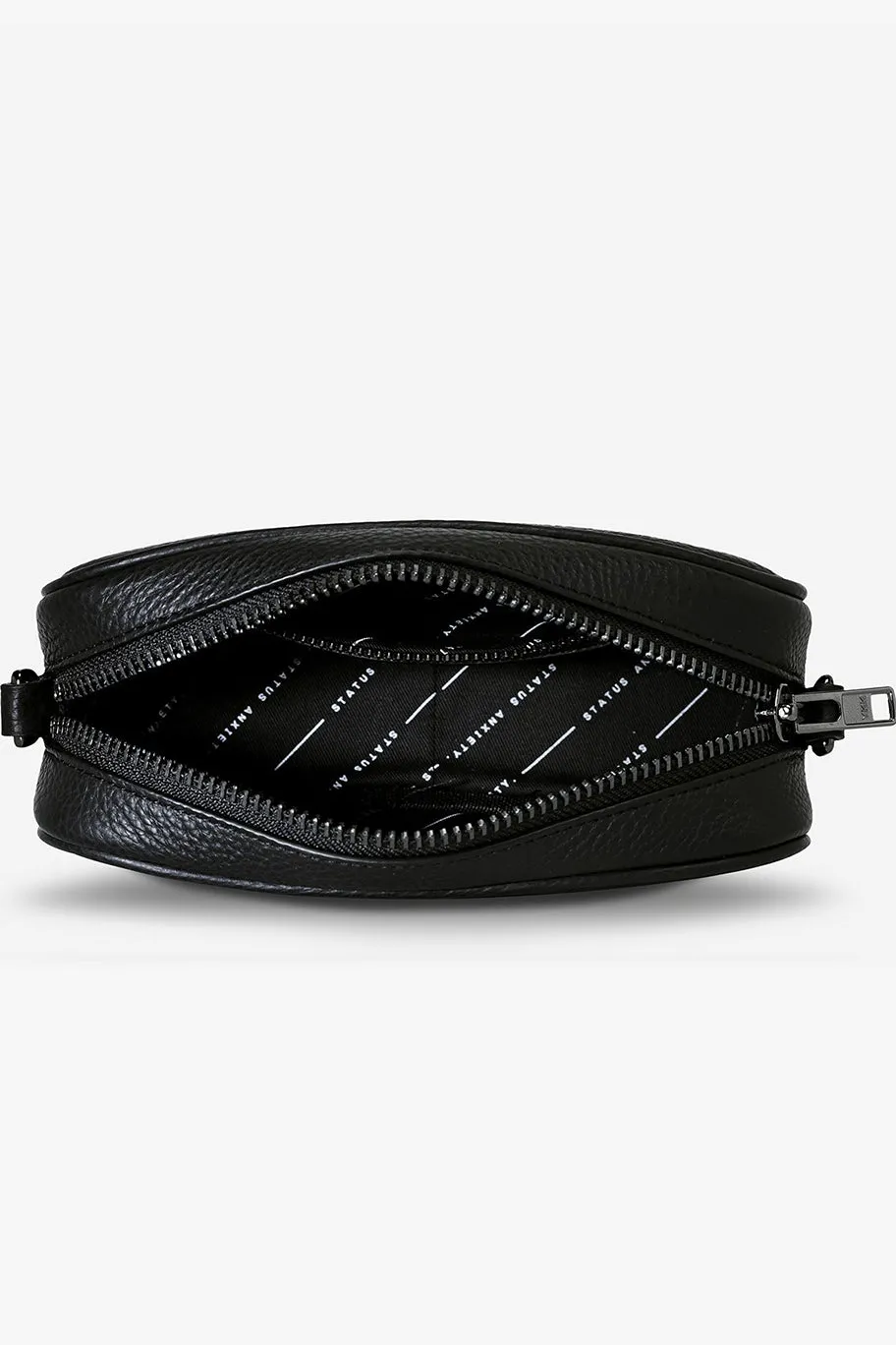 Status Anxiety New Normal Black Matt Mini Cross Body with Chain