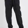 Among the Brave New Warrior Black Relaxed Drapey Drawstring Stretch Cuff Pant
