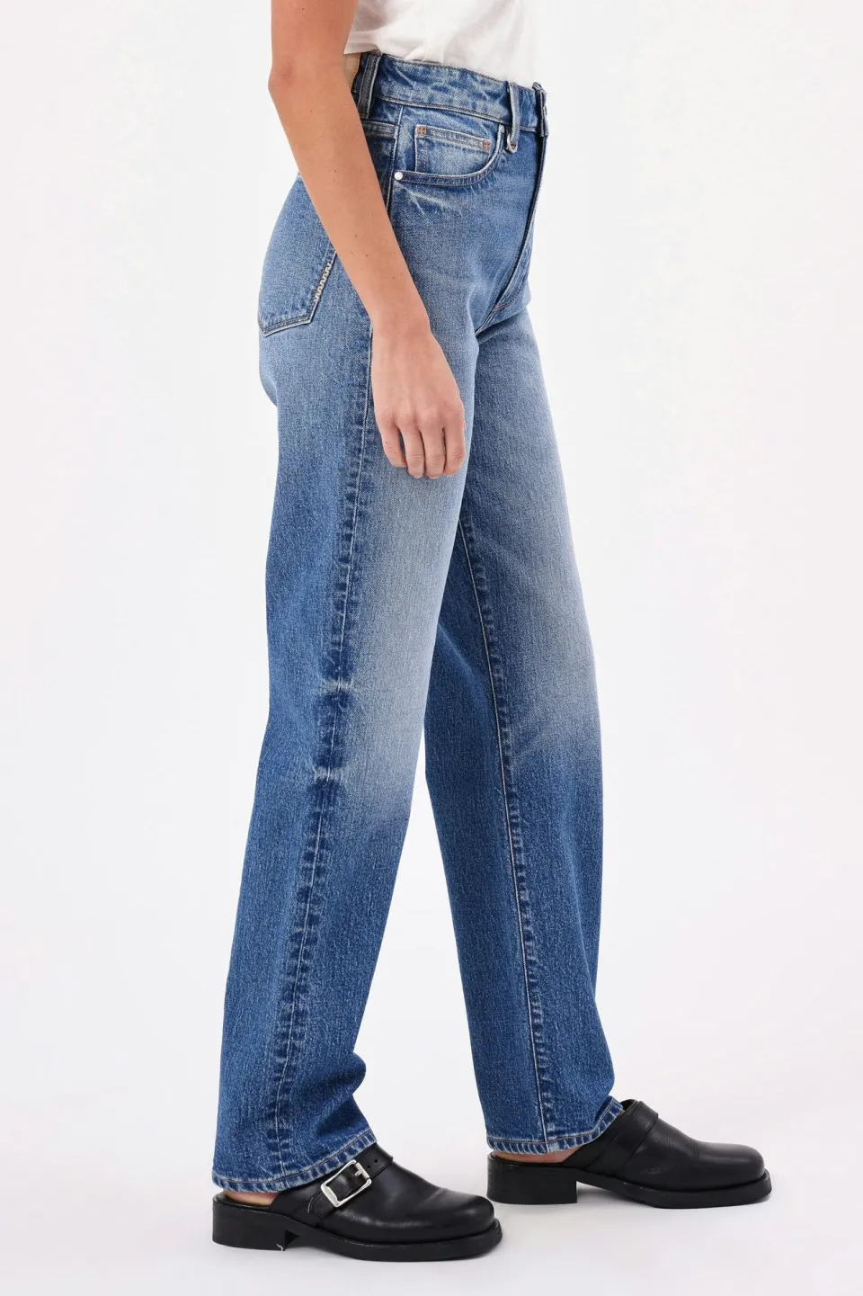 Neuw Nico Mid Vintage Indigo Straight Ode Jean