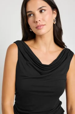 Stories be Told Nightlife Black Stretch Off Shoulder Top