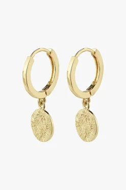 Pilgrim Nomad Coin Sleeper Earrings Gold
