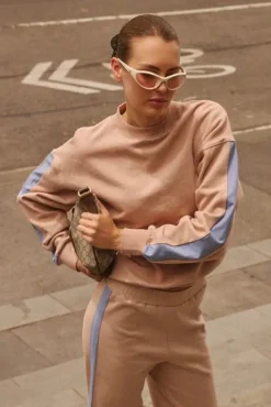 Araminta James 1984 Nougat Blue Stripe Sweatshirt