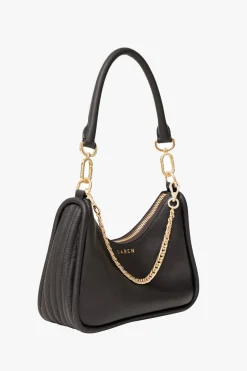 Saben Odette Black Handbag with Gold Chain Detail