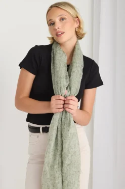 Queen of the Foxes Olive Wool Blend Light Scarf