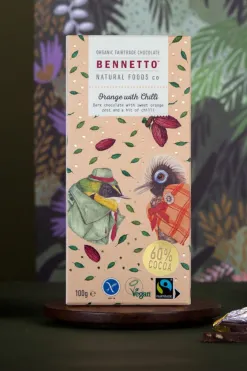 Bennetto Orange Chilli 80g Orange Fairtrade Chocolate