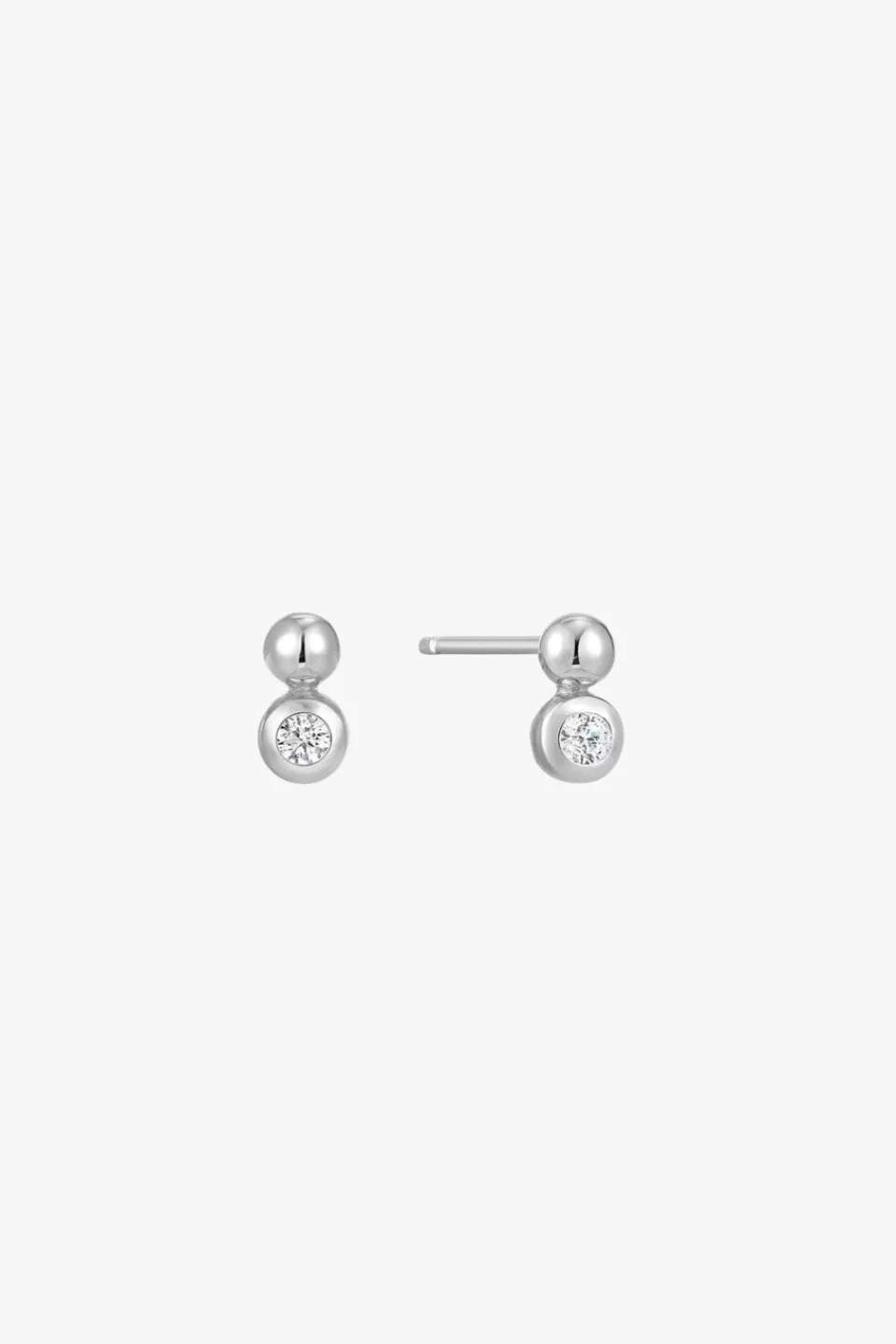 Ania Haie Orb Sparkle Silver EOL Stud Earrings