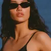 Le Specs Outta Love Oval Tort Sunglasses