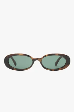Le Specs Outta Love Oval Tort Sunglasses
