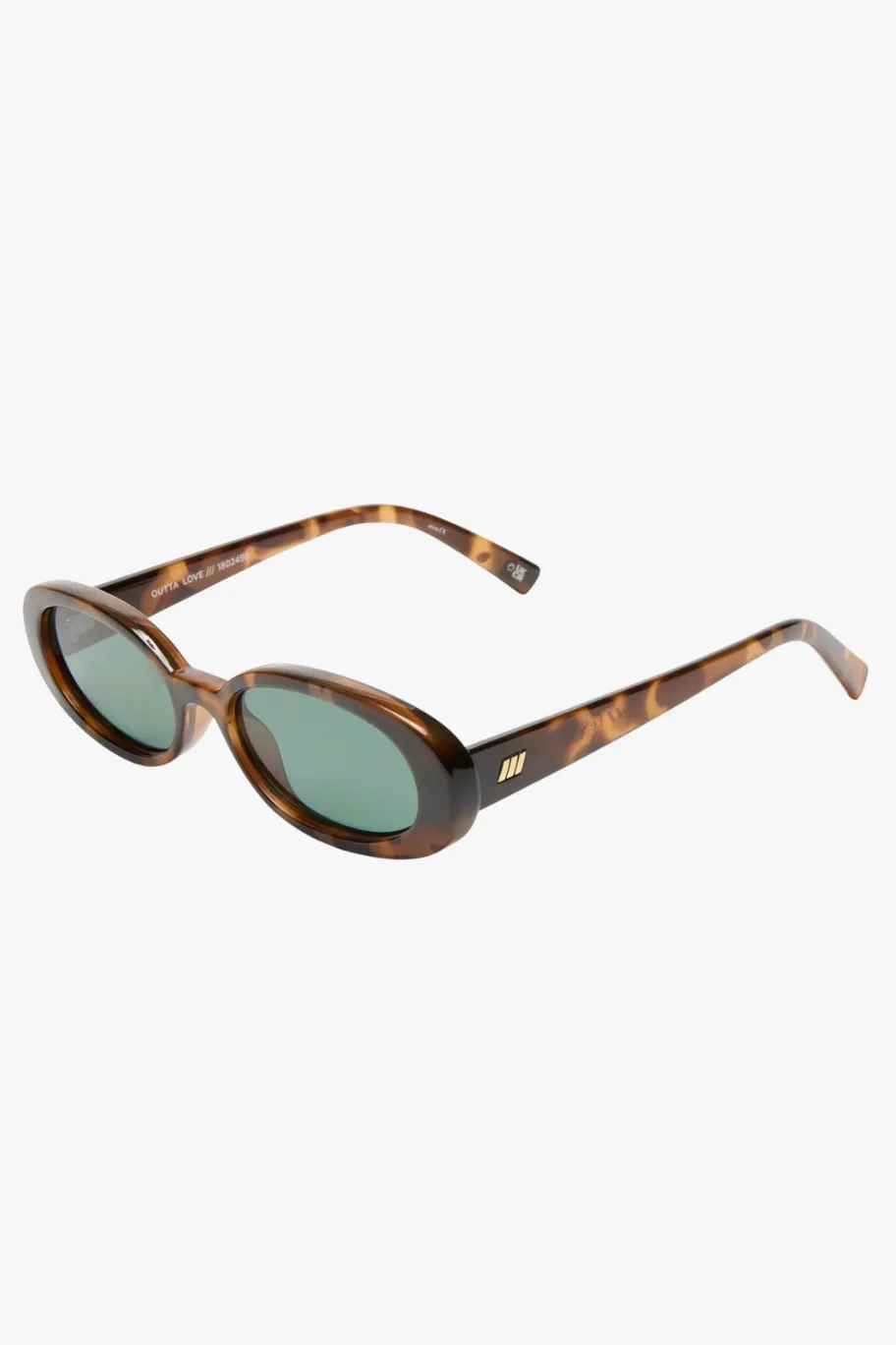 Le Specs Outta Love Oval Tort Sunglasses
