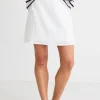 RE:UNION Label Palma White Mini Skirt