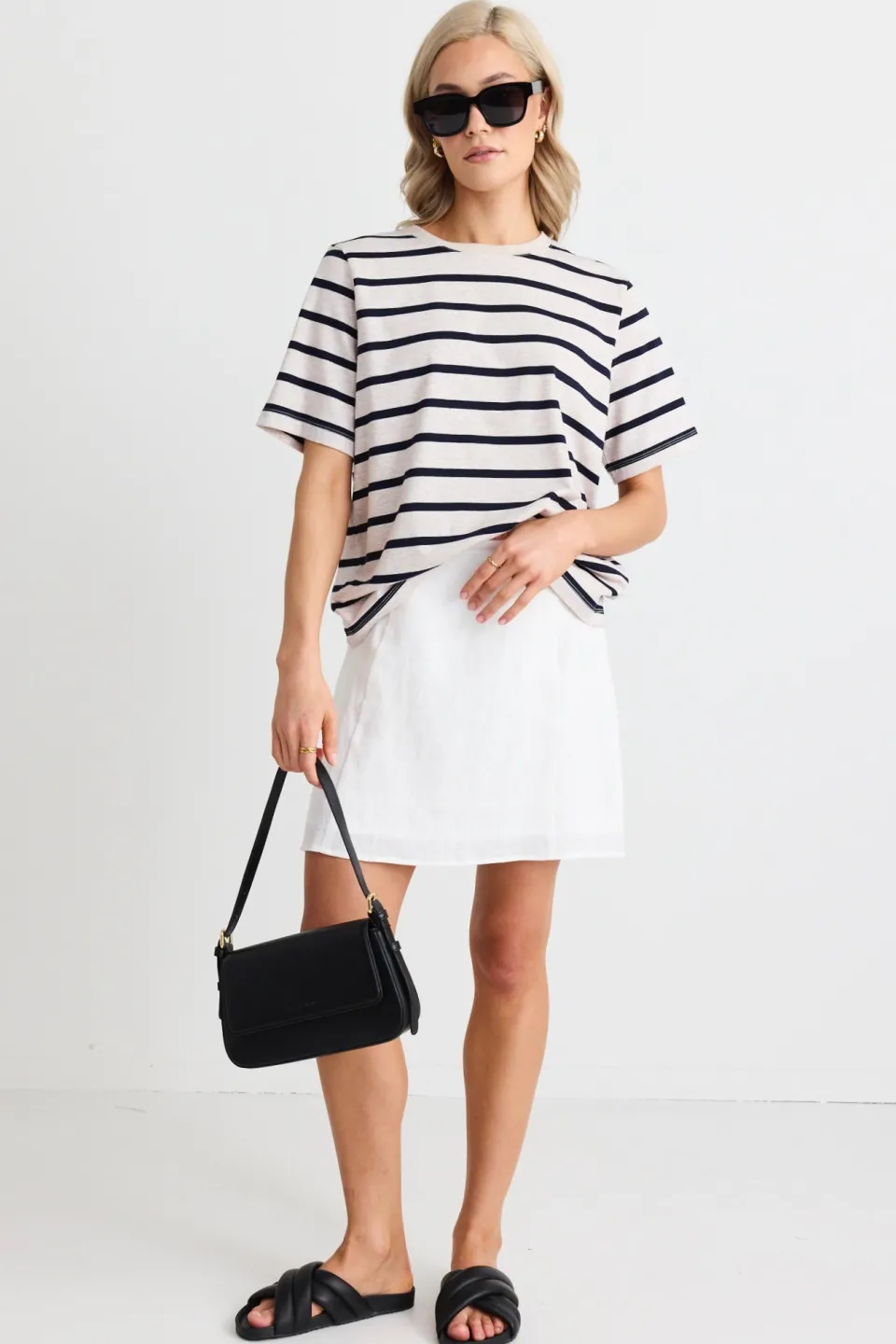 RE:UNION Label Palma White Mini Skirt