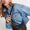 Peta + Jain Paloma Black Nylon Silver Hardware Crossbody Bag