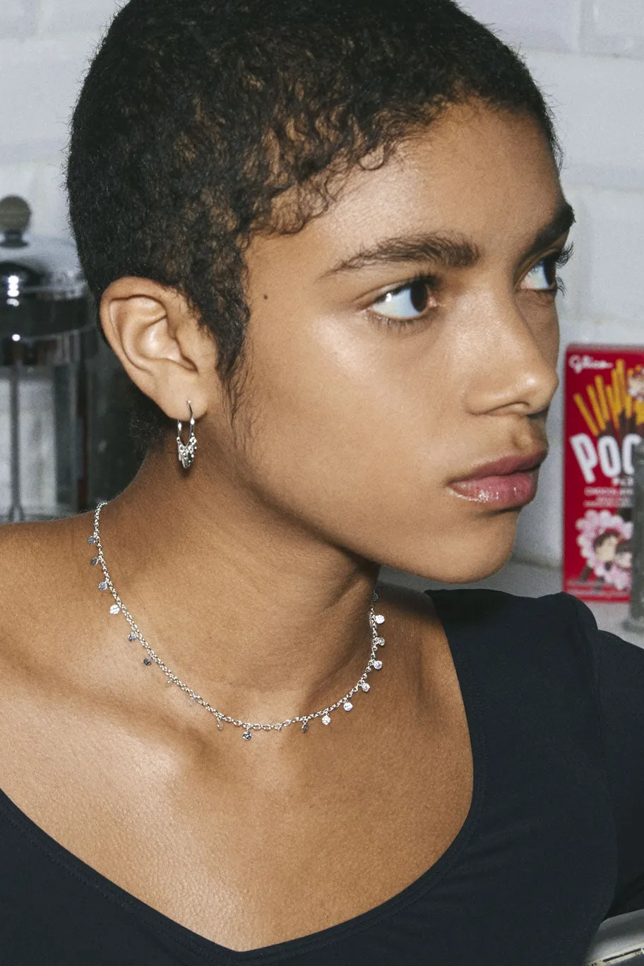 Pilgrim Panna Silver EOL Mini Multi Charm Necklace