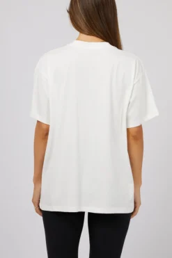 Jorge Paris Vintage White Blue Printed Tee