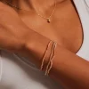 Humble + Heart Peach Beaded Set Of 3 Bracelets