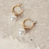 Humble + Heart Pearl Sleeper Gold Earrings