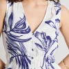 Stories be Told Pegasus Navy Silhouette Button Front Sleeveless Top