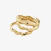 Pilgrim Penelope Recycled Gold Plated Adjustable Ring