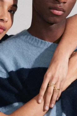 Pilgrim Penelope Recycled Gold Plated Adjustable Ring