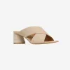 EOS Petora Nude Cross Leather Mule
