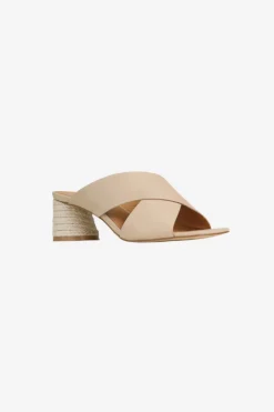 EOS Petora Nude Cross Leather Mule