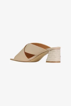 EOS Petora Nude Cross Leather Mule