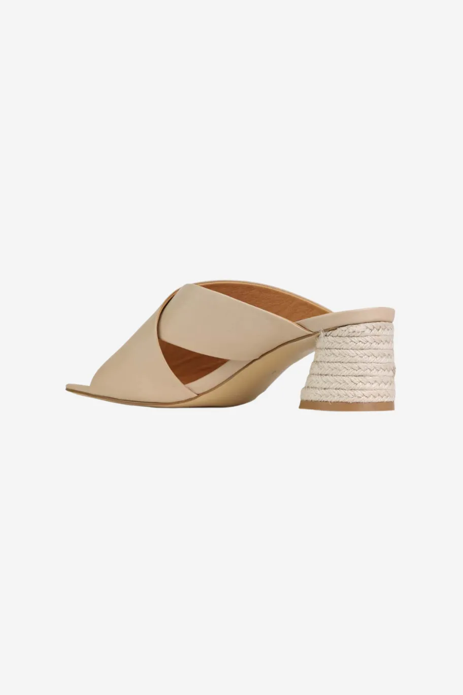 EOS Petora Nude Cross Leather Mule