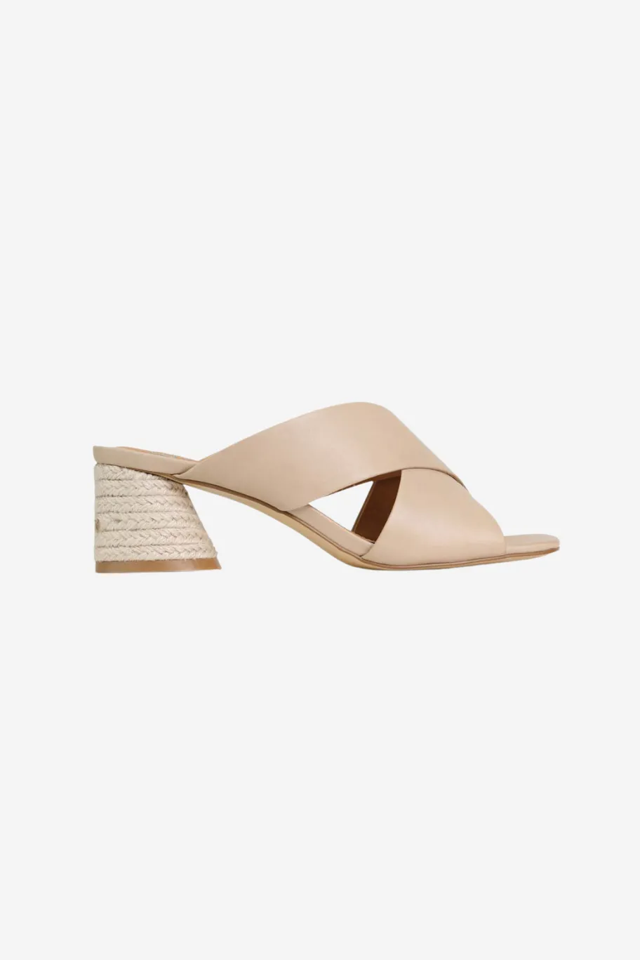 EOS Petora Nude Cross Leather Mule