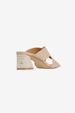 EOS Petora Nude Cross Leather Mule