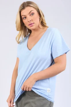 Elm Pima Dream Blue Relaxed Tee
